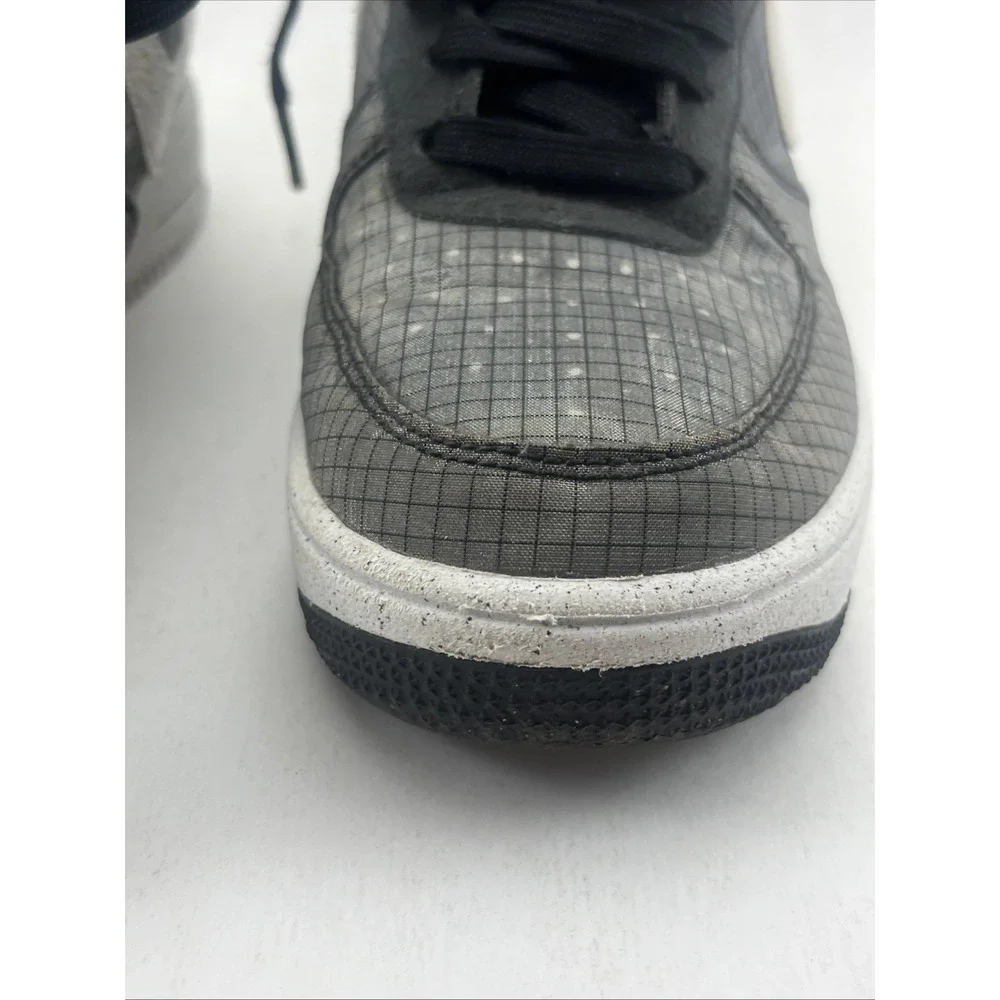 Nike Air Force 1 Low Crater GS Youth Size 6Y Black White Grid Sustainable